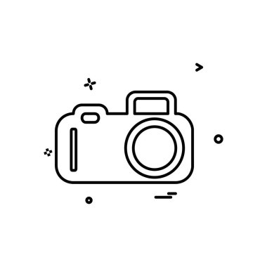 Kamera simgesi tasarım vektörü