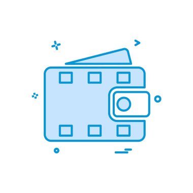 M-cüzdan simge tasarlamak vektör