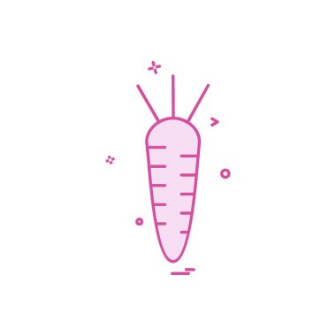 Havuç simge tasarlamak vektör