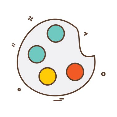 Simge tasarım vektörünü boya