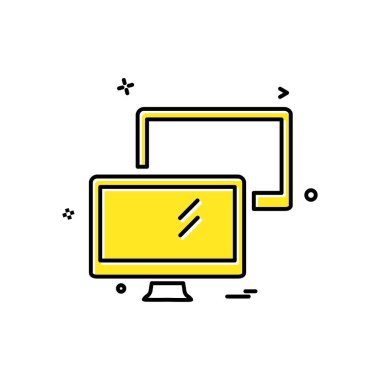 Bilgisayar simgesi tasarım vektörü