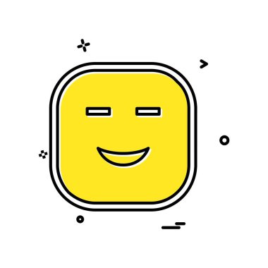 Gülen simge tasarlamak vektör 