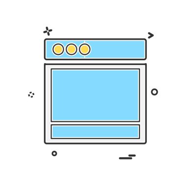 Web düzen simge tasarlamak vektör