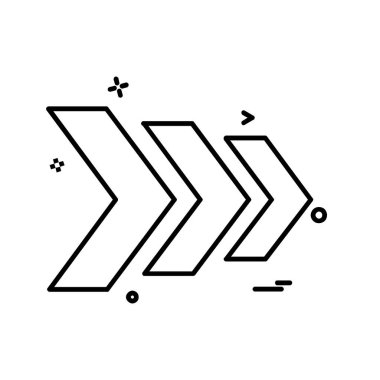 Sağ ok simge tasarlamak vektör