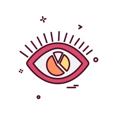 göz simgesi tasarım vektörü