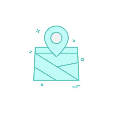 Navigasyon simgesi tasarım vektörü