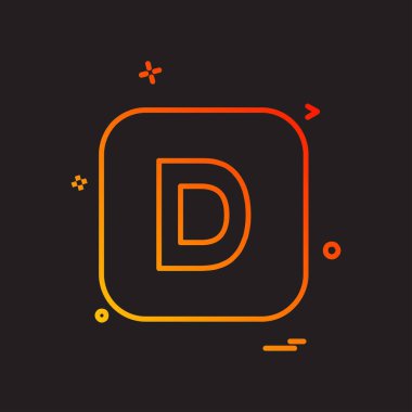 İngilizce alfabe simge tasarlamak vektör 