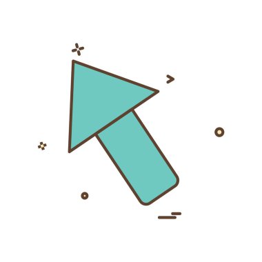 Yukarı ok simgesi tasarım vektörü