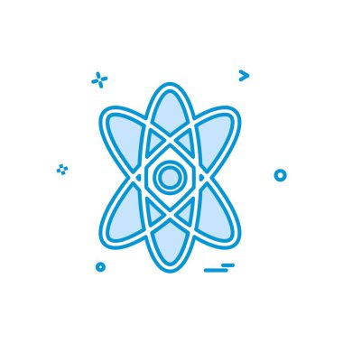 Nükleer simge tasarlamak vektör