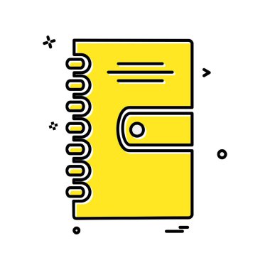 Not defteri simgesi tasarlamak vektör 