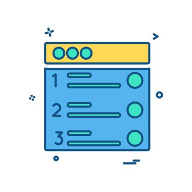 Web düzen simge tasarlamak vektör