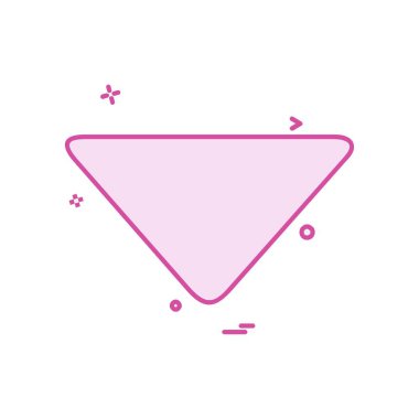 Aşağı ok simgesi tasarım vektörü