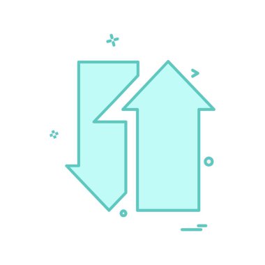 Ok simgesi tasarım vektörü