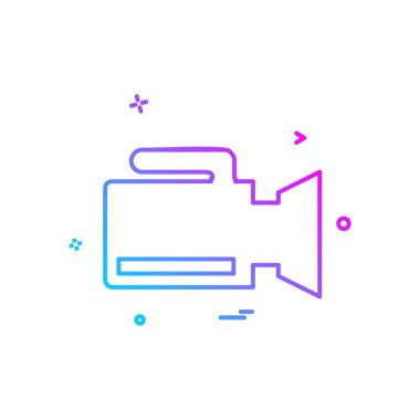 Kamera simgesi tasarım vektörü