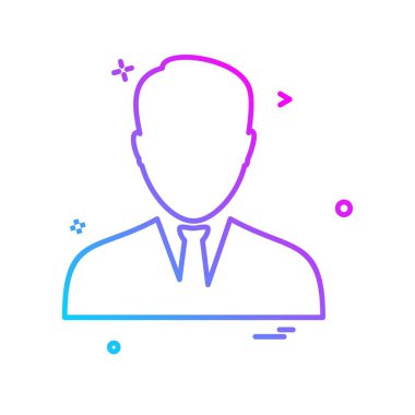 Avatar erkek simge tasarım vektörü