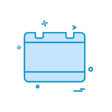 Takvim simge tasarlamak vektör 