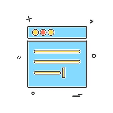 Web düzen simge tasarlamak vektör