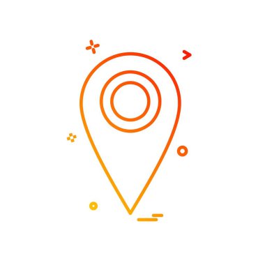 Navigasyon simgesi tasarım vektörü