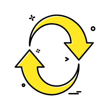 Ok simgesi tasarım vektörü