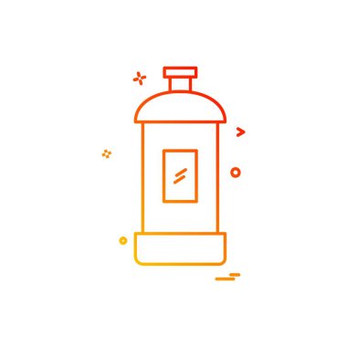 Sprey simge tasarlamak vektör