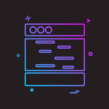 Web düzeni simge tasarım vektörü