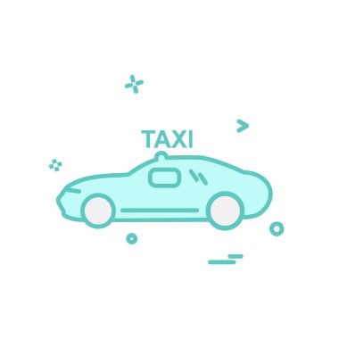 Araç simgesi tasarım, renkli vektör çizim