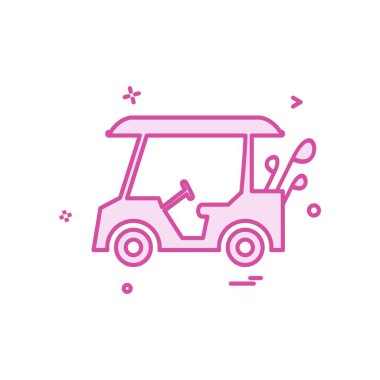 Golf simge tasarlamak vektör