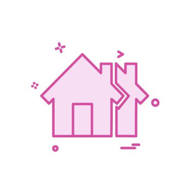 Emlak simge tasarlamak vektör