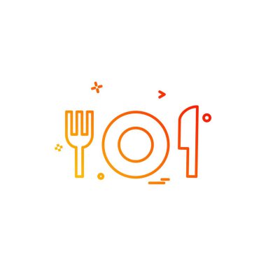 Gıda simge tasarlamak vektör