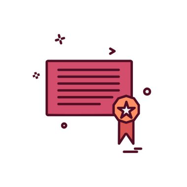 Sertifika simge tasarlamak vektör