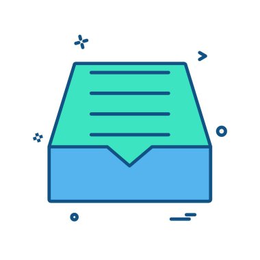 Dropbox simge tasarlamak vektör