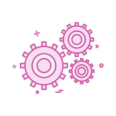 Çalışma araçlar simgesi tasarım, renkli vektör çizim 