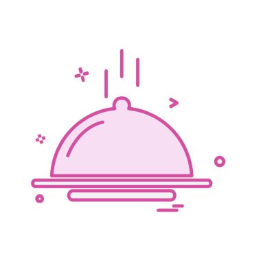 Gıda simgesi tasarım vektörü