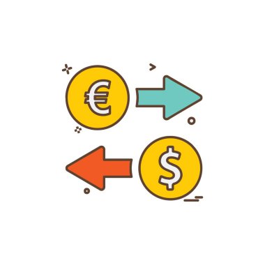 Doları simge tasarlamak vektör