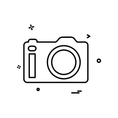 Kamera simgesi tasarım vektörü