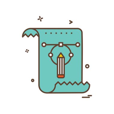 Teknoloji simgesi tasarım vektörü