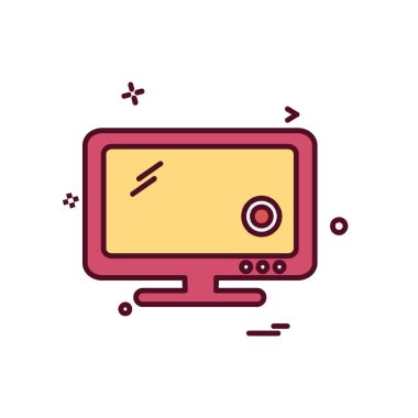 Bilgisayar simgesi tasarım vektörü