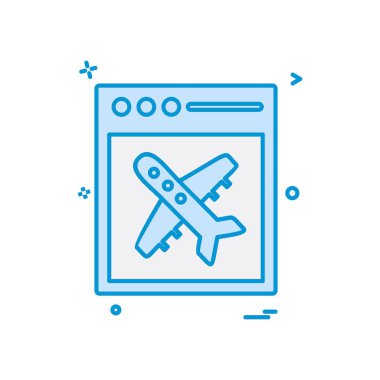 Seyahat simgesi tasarım vektörü