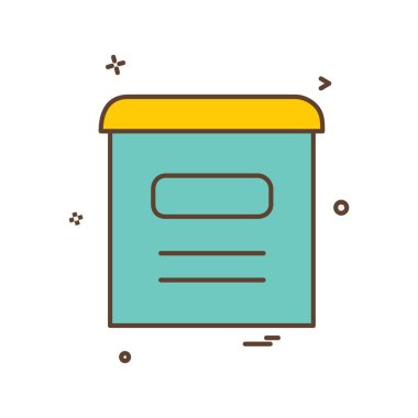 Posta kutusu simge tasarlamak vektör