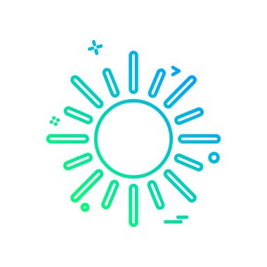 Hava simgesi tasarım vektörü