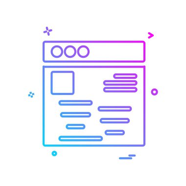 Web düzen simge tasarlamak vektör