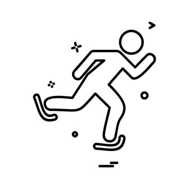 Spor simge tasarlamak vektör 