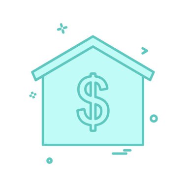 Ev simgesi tasarım vektörü 