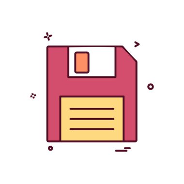 Disket simge tasarlamak vektör