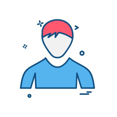 Avatar simge tasarım vektörü