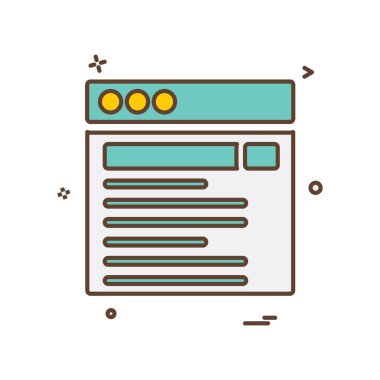 Web düzen simge tasarlamak vektör