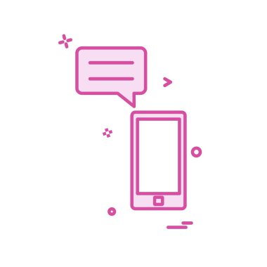 Akıllı telefon simge tasarlamak vektör 