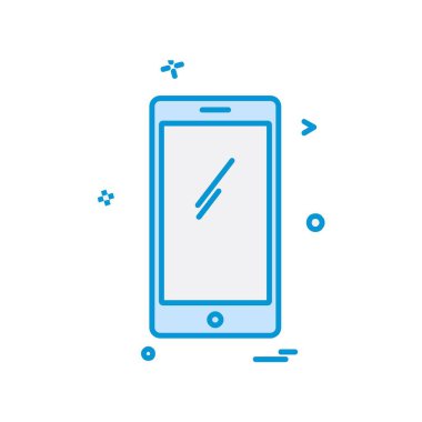 Mobil simge tasarım vektörü