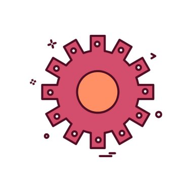 Dişli simge tasarlamak vektör