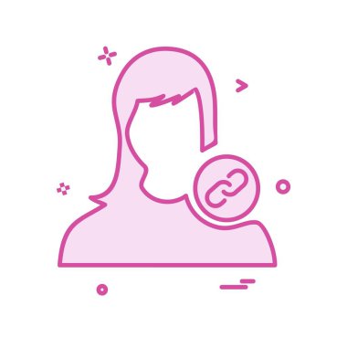 Kadın simge tasarlamak vektör